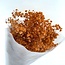 Oranje Gypsophila droogbloemen | Gepreserveerd Gipskruid | Lengte ± 65 centimeter | Per 100 gram