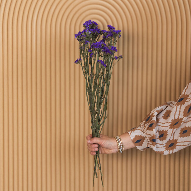 Purple Statice Sinuata dried flowers | Length ± 70 centimetres | Weight ± 75 grams