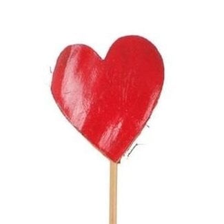 4A Heart Stake “Coco” | Colour: Red | Length ± 12 centimetres | Diameter 5.5 centimetres | Per 12 stakes