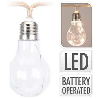 4A Decoratie LED Slinger | Kleur: Naturelle Wit | Lengte 13 centimeter | Breedte 12 centimeter | Hoogte 21 centimeter | Per slinger