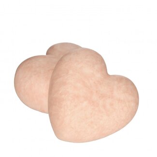 4A Aroma Hart Roos | Kleur: Lichtroze | Diameter 4.5 centimeter | Breedte 2 centimeter | Per 18 harten