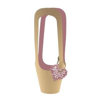 4A Tassen “Love Rocks” | Kleur: Roze | Diameter 13 centimeter | Hoogte 38 centimeter | Per 10 tassen