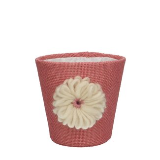 4A Pot cover “Solana” | Colour: Pink | Diameter 13.5 centimetres | Height 13 centimetres | Per 12 pot covers