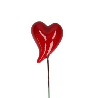 4A Heart Stake “Fun” | Colour: Red | Length ± 20 centimetres | Diameter 4 centimetres | Per 24 stakes