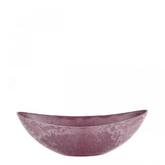 4A Melamine Plastic Boat-Shaped Bowl | Colour: Purple | Length 39 centimetres | Width 12 centimetres | Height 13 centimetres | Per 12 bowls