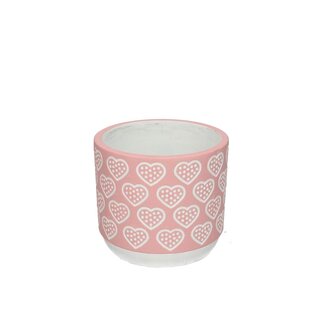 4A Ceramic Flowerpot “Adore” | Colour: Pink | Diameter 14 centimetres | Height 12.5 centimetres | Per 6 pots