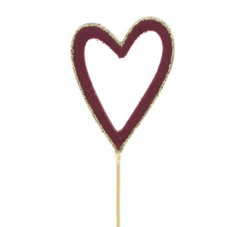 4A Heart Pick “Belle” | Colour: Red | Length ± 10 centimetres | Diameter 8 centimetres | Per 25 picks