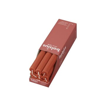 4A Bougie Rustique | Couleur : Orange | Diamètre 2,3 centimètres | Longueur 27 centimètres | Par 9 bougies