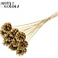 Pine cone on stick | Colour: Gold-coloured | Pine cone diameter 5 - 7 centimetres | Length ± 50 centimetres | Per 10 picks