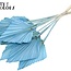 Dried Palm Spear | Colour: Light Blue | Palm Leaves in Spear Shape | Length ± 55 centimetres | Per 10 stems