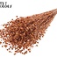 Getrockneter Flachs | Farbe: Kupferfarben mit Glitzer | Linum Trockenblumen | Länge ± 50 Zentimeter | Gewicht 150 Gramm | Pro Bund