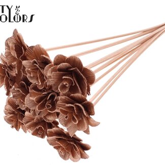 QC Beetal Rose on stem | Colour: Copper-coloured | Rose diameter 6 centimetres | Stem length ± 50 centimetres | Per 10 stems