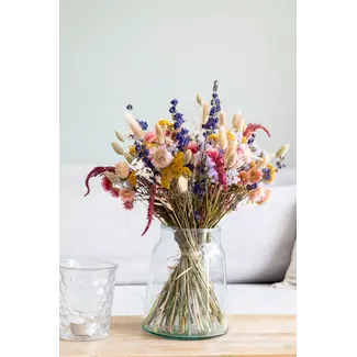 MyFlowers Boeket droogbloemen Hugo | Lengte ± 65 centimeter | Frisse mix van natuurlijke droogbloemen