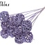 Rattan Ball on Stick | Colour: Frosted Milk Purple | Bruce Ball Stake | Diameter 5 centimetres | Length ± 50 centimetres | Per 10 stakes