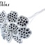 Getrocknete Lotus Samenkapseln auf Stiel | Farbe: Weiß | Durchmesser Lotus 5 - 7 Zentimeter | Länge des Steckers ± 50 Zentimeter | Pro 10 Stecker