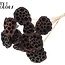 Lotus séchées sur tige | Couleur : Brun Naturel | Diamètre Lotus 5 - 7 centimètres | Longueur du pique-fleur ± 50 centimètres | Par 10 piques-fleurs