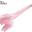 Palmspirale auf Stiel | Farbe: Hellrosa | Cane Cone Dekostecker | Länge Dekostecker ± 50 Zentimeter | Pro 10 Dekostecker