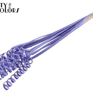 QC Palm Spiral on Stem | Colour: Purple Metallic | Cane Spring Stake | Stake Length ± 50 centimetres | Per 10 stakes