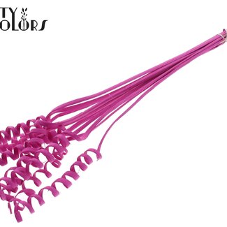 QC Spirale de palmier sur tige | Couleur : Cerise | Cane Spring Piquet | Longueur du piquet ± 50 centimètres | Par 10 piquets