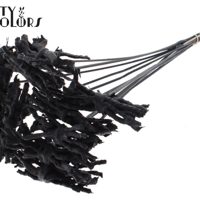 Decorative Coco Rose Posy on Stick | Colour: Black | Coco Rose Posy Stick | Length ± 50 centimetres | Per 10 sticks