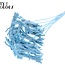 Decorative Coco Rose Posy on Stick | Colour: Light Blue | Coco Rose Posy Stick | Length ± 50 centimetres | Per 10 sticks
