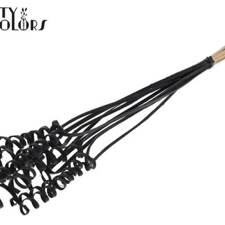 QC Palm Spiraal op steel | Kleur: Zwart | Cane Spring Bijsteker | Lengte bijsteker ± 50 centimeter | Per 10 bijstekers