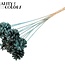 Pine cone on stick | Colour: Intense Light Blue | Pine cone diameter 5 - 7 centimetres | Length ± 50 centimetres | Per 10 picks
