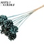 Pine cone on stick | Colour: Intense Light Blue | Pine cone diameter 5 - 7 centimetres | Length ± 50 centimetres | Per 10 picks