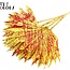 Dried Palm Leaf in Fan Shape | Colour: Speckled Yellow Red | Palm Sun Dried Flowers | Length ± 50 centimetres | Per 10 stems
