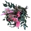 Boeket droogbloemen "Senza Jolie Rosa" | Lengte ± 40 centimeter | Met roze, wit gebleekte en groene droogbloemen