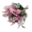 Bouquet of dried flowers Farfalla Bianco Rosa | Length ± 40 centimetres | With white bleached and pink dried flowers
