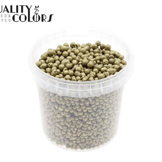 QC Boulettes en terre cuite dans un seau réutilisable | Couleur : Doré | Diamètre 4 - 8 millimètres | Contenu du seau 1 litre | Par 6 seaux