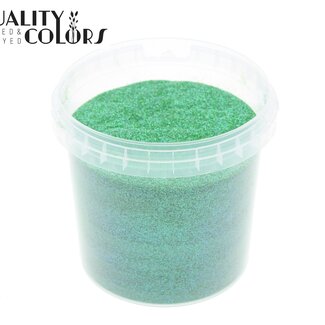 QC Glitter in reusable bucket | Colour: Iridescent Green | Bucket content 400 grams | Per bucket