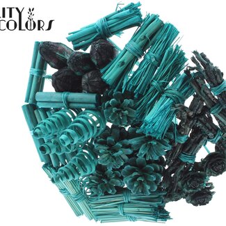 QC Bouquet Mix on stick | Colour: Turquoise | Stick length ± 50 centimetres | 40 sticks per bunch | Per bunch
