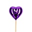 Heart Plant Stake | Colour: Purple | Length of stake approximately 50 centimetres | Diameter 6.5 centimetres | Per 25 stakes