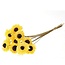 Germini Artificial Flower | Colour: Yellow | Length ± 60 centimetres | Per 10 artificial flowers