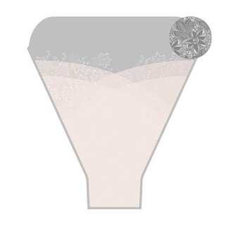 4A Hoezen Alba | Kleur: Crèmekleurig | Lengte 50 centimeter | Breedte 40 centimeter | Hoogte 12 centimeter | Per 50 hoezen