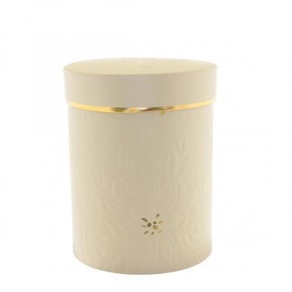 4A Bouquet Holder Hat Box “Gloria” | Colour: Cream | Diameter 13 centimetres | Height 17 centimetres | Per 6 bouquet holders