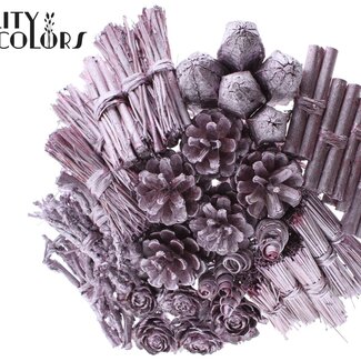 QC Boeket Mix op stok | Kleur: Metallic Roze | Lengte bijsteker ± 50 centimeter | 40 bijstekers per bos | Per bos