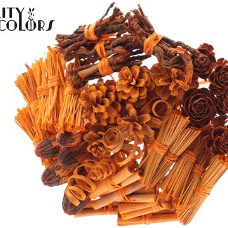 QC Boeket Mix op stok | Kleur: Oranje | Lengte bijsteker ± 50 centimeter | 40 bijstekers per bos | Per 10 bossen