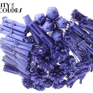 QC Bouquet Mix on Stick | Colour: Metallic Purple | Length of stick-in ± 50 centimetres | 40 stick-ins per bunch | Per 10 bunches