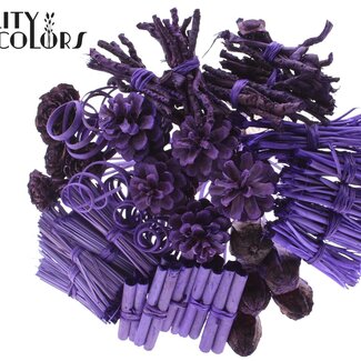 QC Boeket Mix op stok | Kleur: Paars | Lengte bijsteker ± 50 centimeter | 40 bijstekers per bos | Per bos