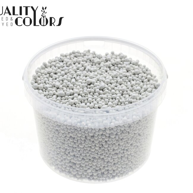 Terracotta Balls in Reusable Bucket | Colour: White | Diameter 4 - 8 millimetres | Bucket Content 3 Litres | Per Bucket