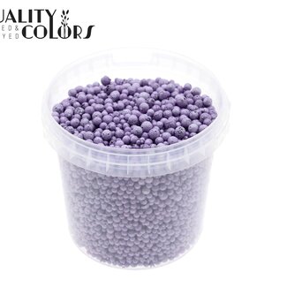 QC Terracotta Balletjes in herbruikbare emmer | Kleur: Lilakleurig | Diameter 4 - 8 millimeter | Inhoud emmertje 1 liter | Per 6 emmertjes