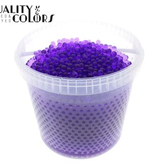 QC Hydrogelparels in herbruikbare emmer | Kleur: Paars | Diameter 2.5 - 3 millimeter | Inhoud emmer 10 liter | Per emmer