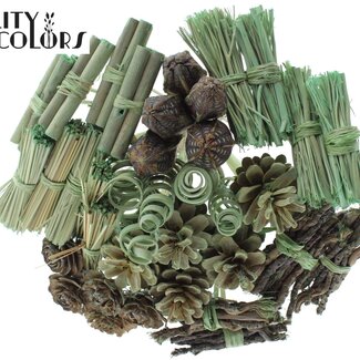 QC Bouquet Mix on Stick | Colour: Frosted Mint Green | Length of stick-in ± 50 centimetres | 40 stick-ins per bunch | Per bunch