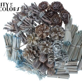 QC Bouquet Mix on Stick | Colour: Frosted Light Blue | Length of stick-in ± 50 centimetres | 40 stick-ins per bunch | Per bunch