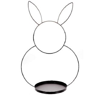 4A Lapin avec Échelle | Couleur : Noir | Largeur 43 centimètres | Hauteur 65 centimètres | Par pièce