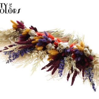 QC Bouquet de fleurs séchées “Soft Autumn” | Couleur : Couleurs mélangées | Longueur ± 40 centimètres | Par 5 bouquets