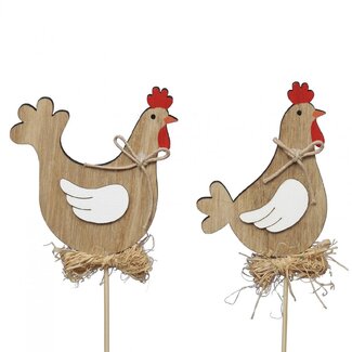4A Chicken Stick Assortment | Colour: Light Brown | Length ± 20 centimetres | Chicken height 8.5 centimetres | Per 10 sticks